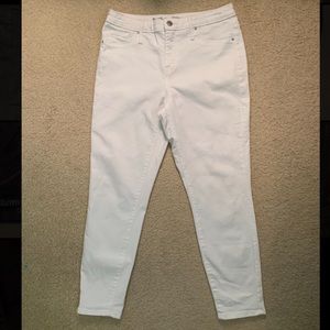 Mossimo High Rise White Skinny Jeans